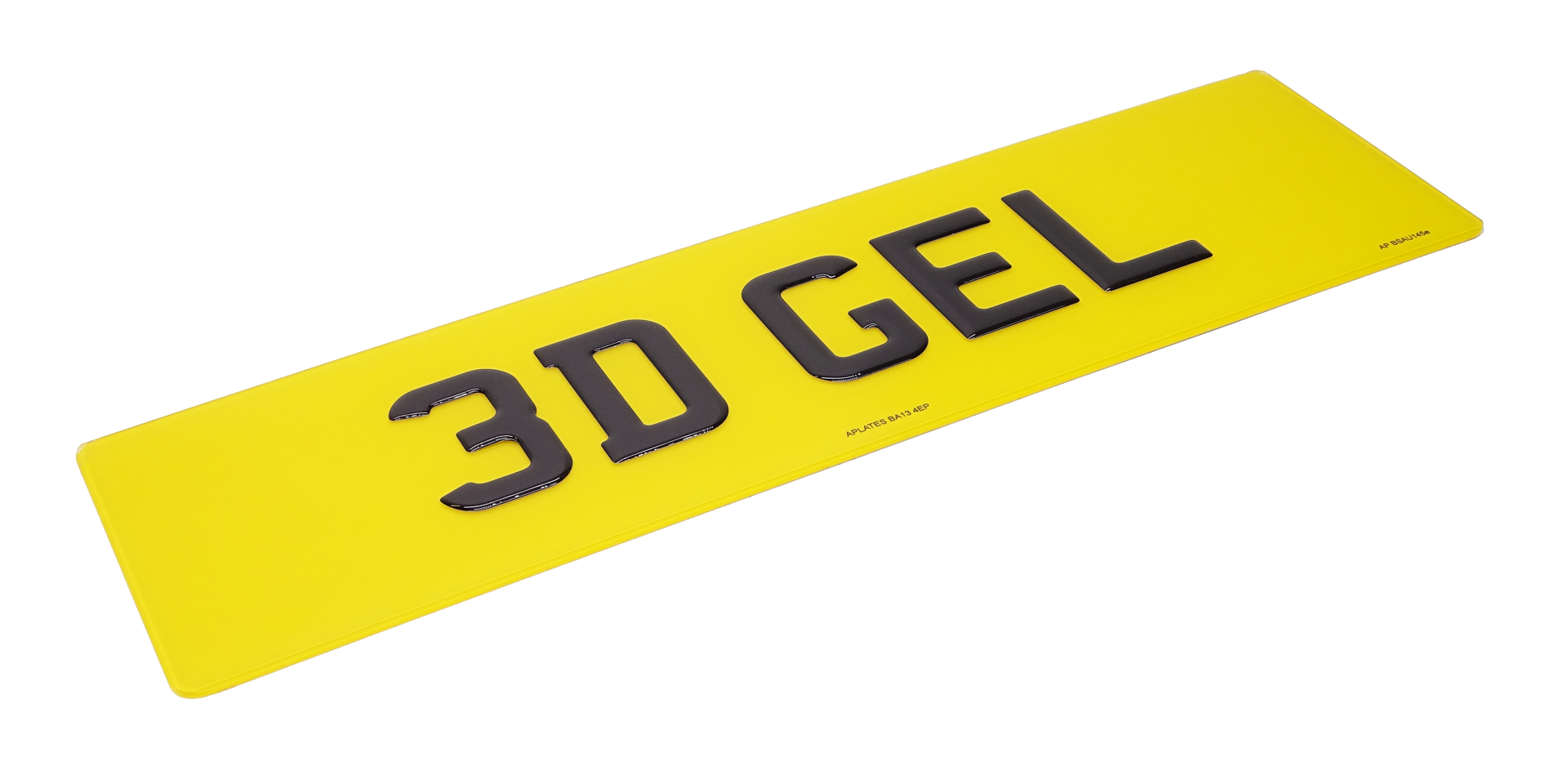 3D Number Plates