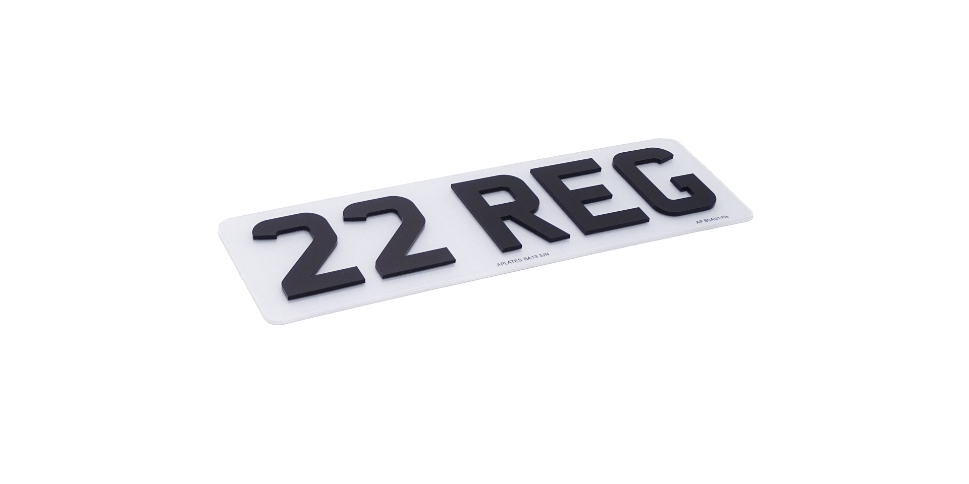 4D Number Plates - 3mm Acrylic