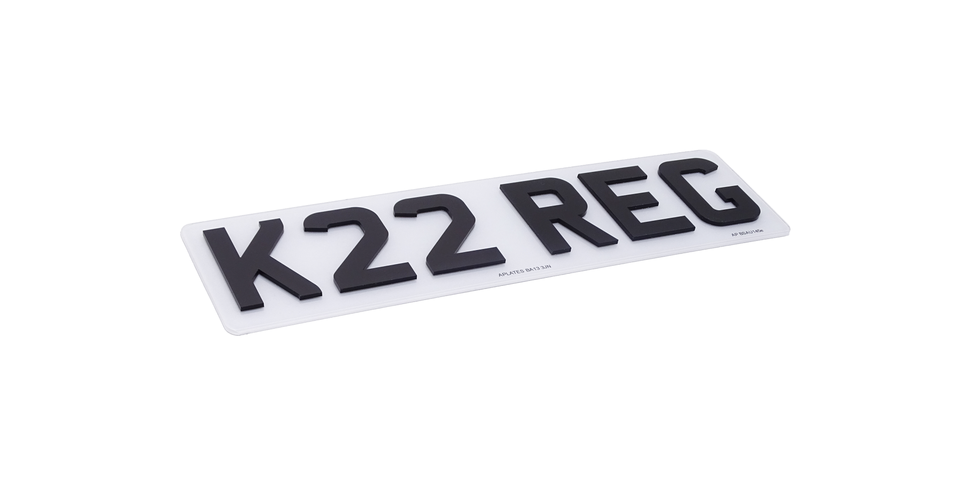 4D Number Plates - 3mm Acrylic