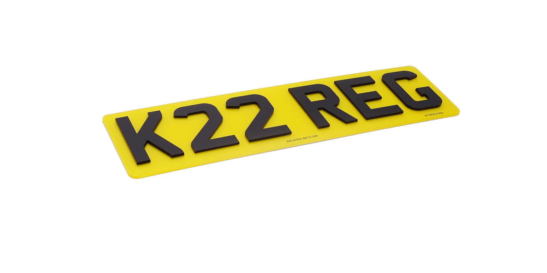 4D Number Plates - 3mm Acrylic