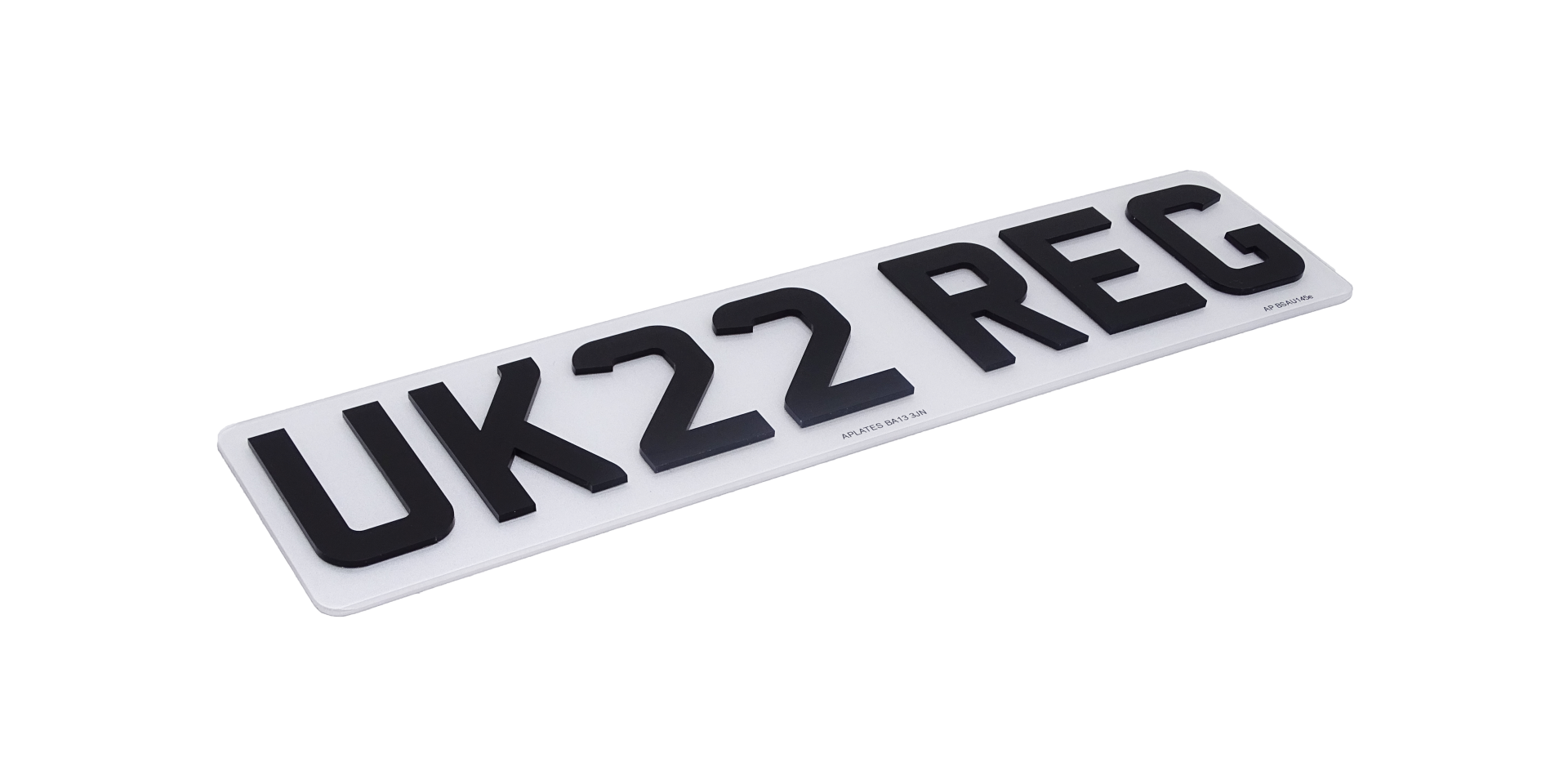 4D Number Plates - 3mm Acrylic