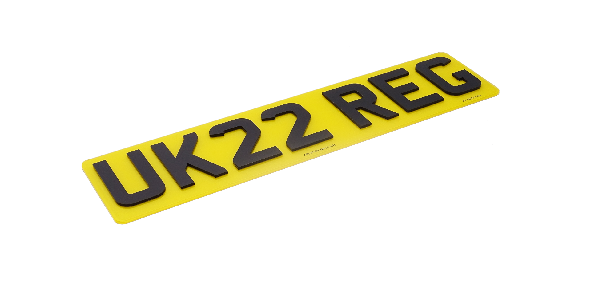4D Number Plates - 3mm Acrylic