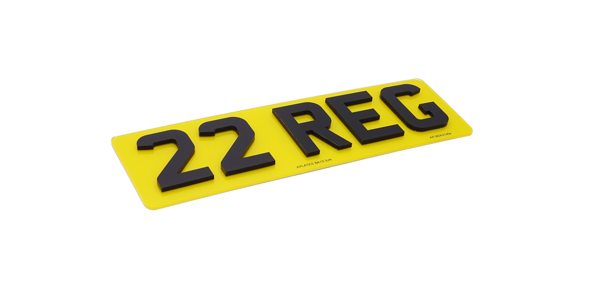 4D Number Plates - 5mm Acrylic