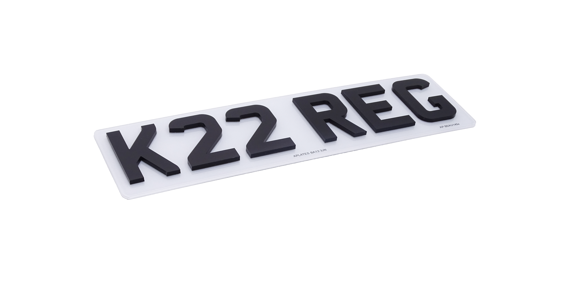 4D Number Plates - 5mm Acrylic