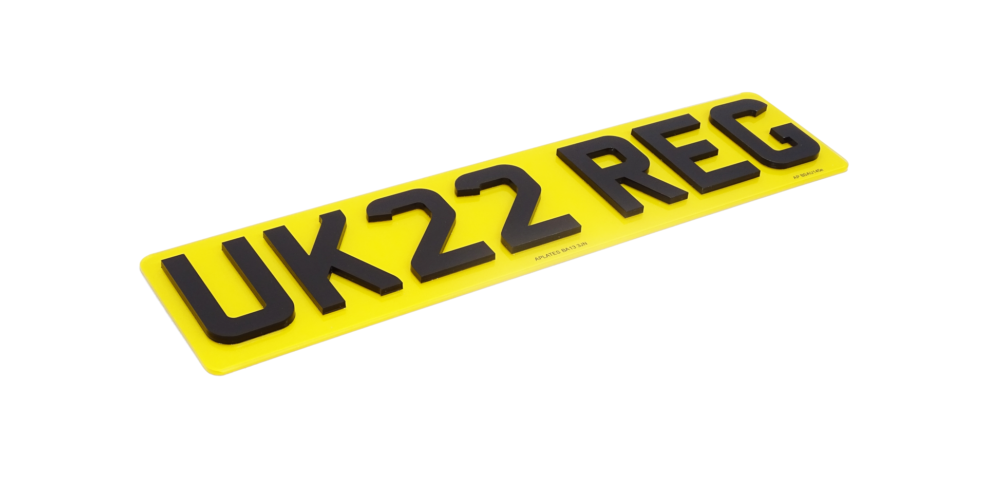 4D Number Plates - 5mm Acrylic