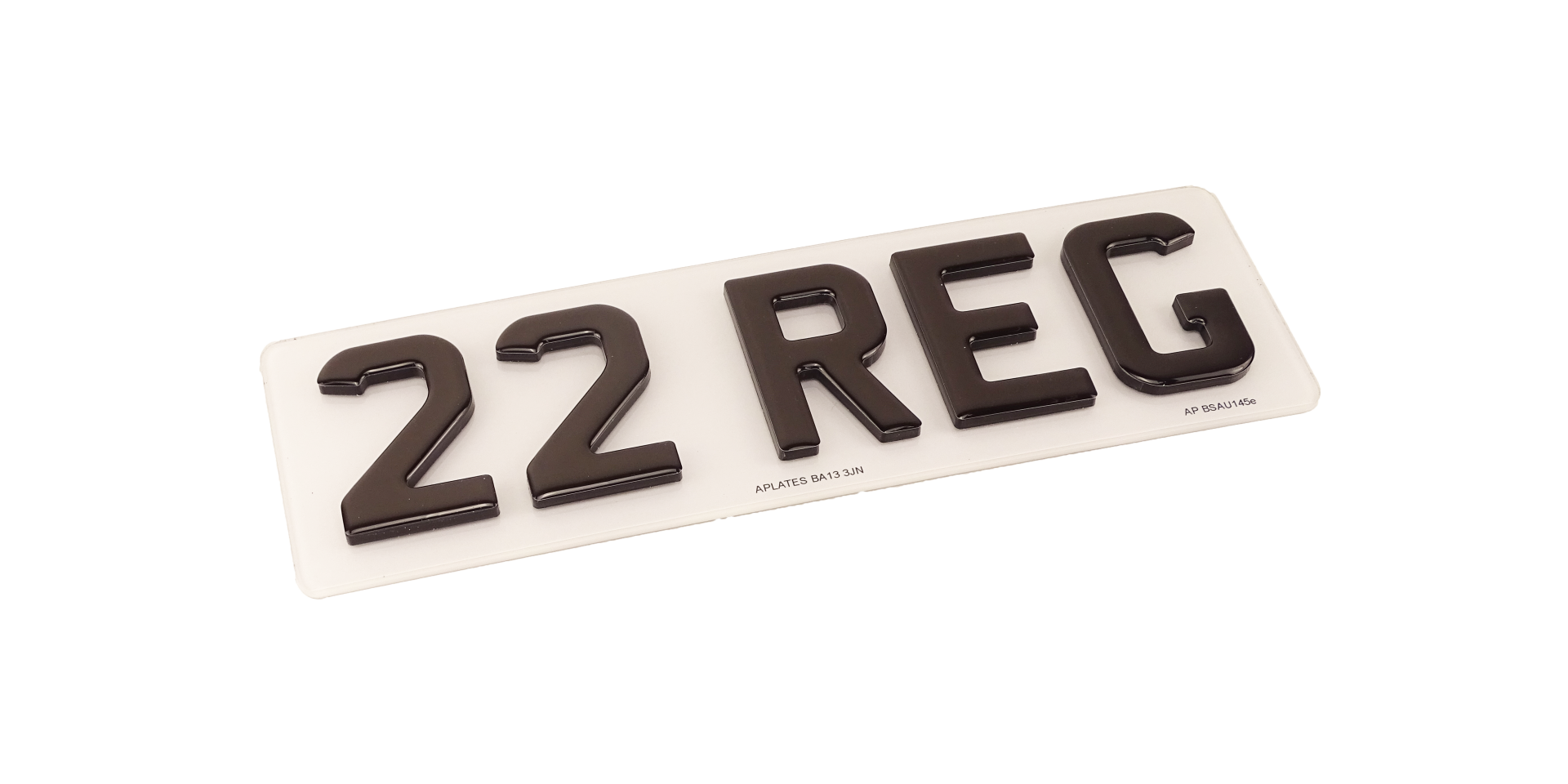 4D Gel Number Plates - 5mm Acrylic + Gel Topping