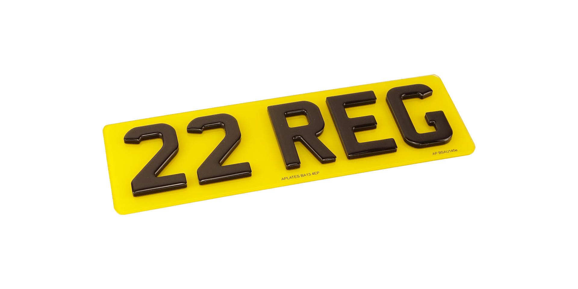 4D Gel Number Plates - 5mm Acrylic + Gel Topping
