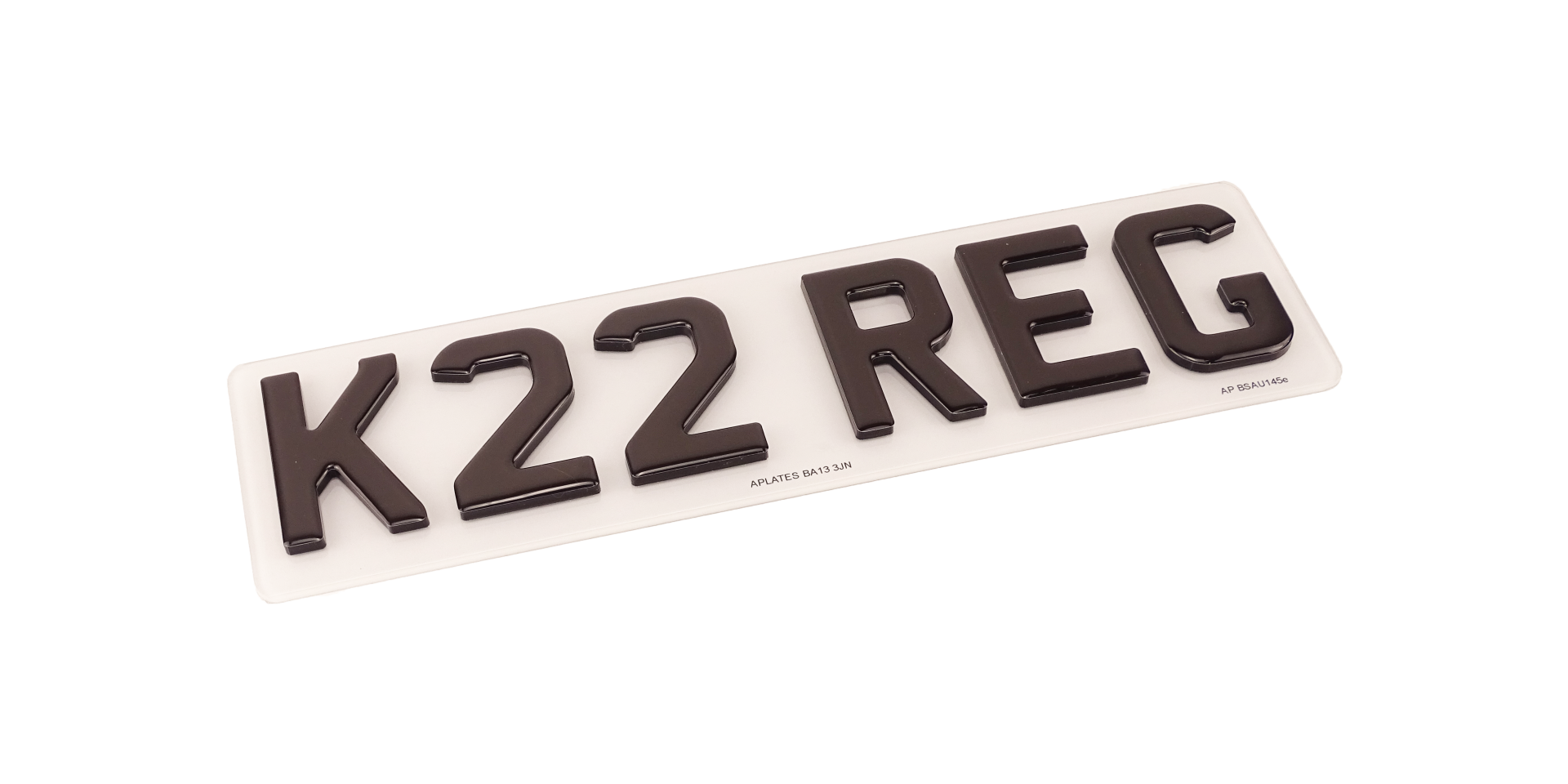 4D Gel Number Plates - 5mm Acrylic + Gel Topping