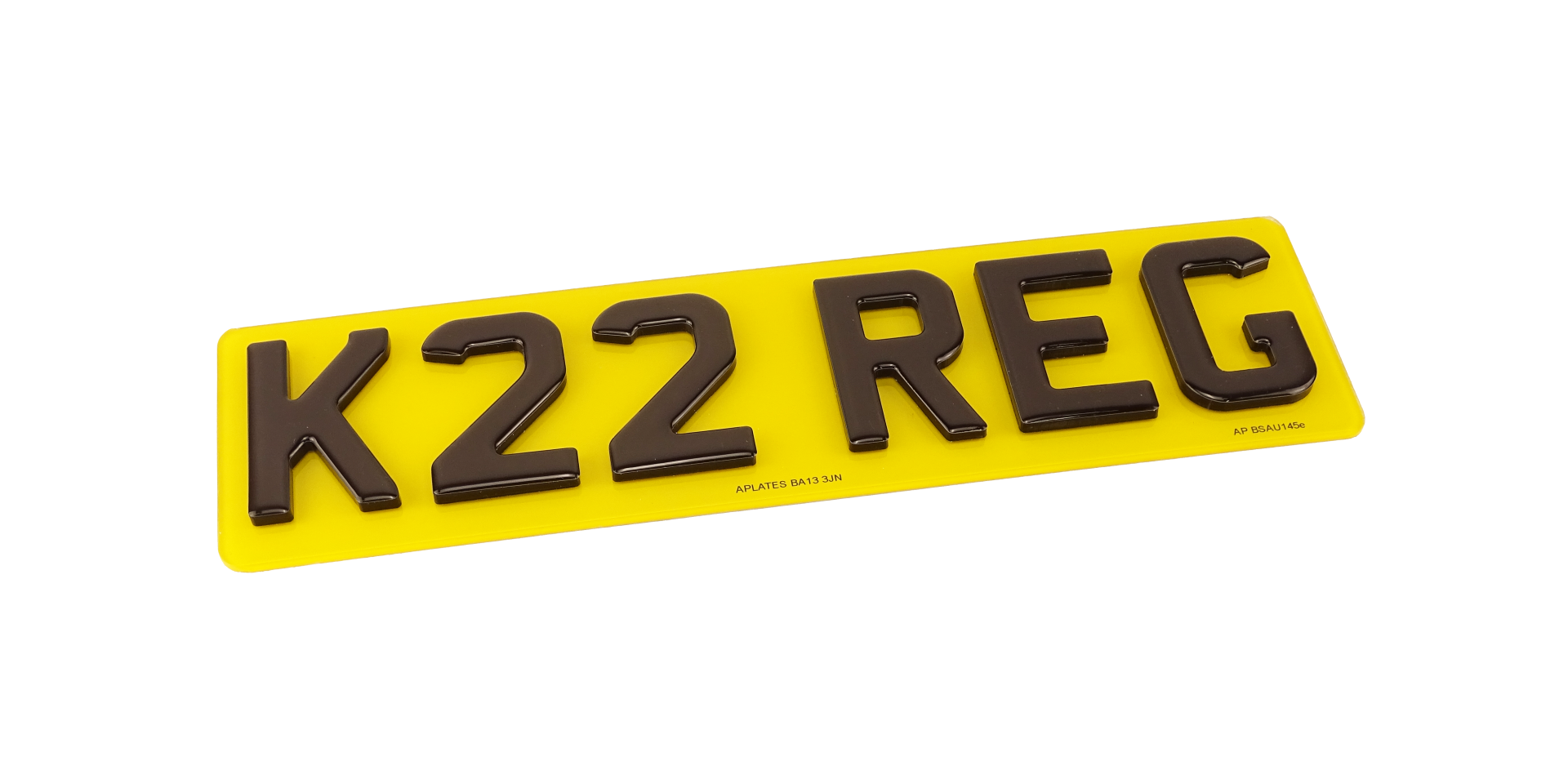 4D Gel Number Plates - 5mm Acrylic + Gel Topping