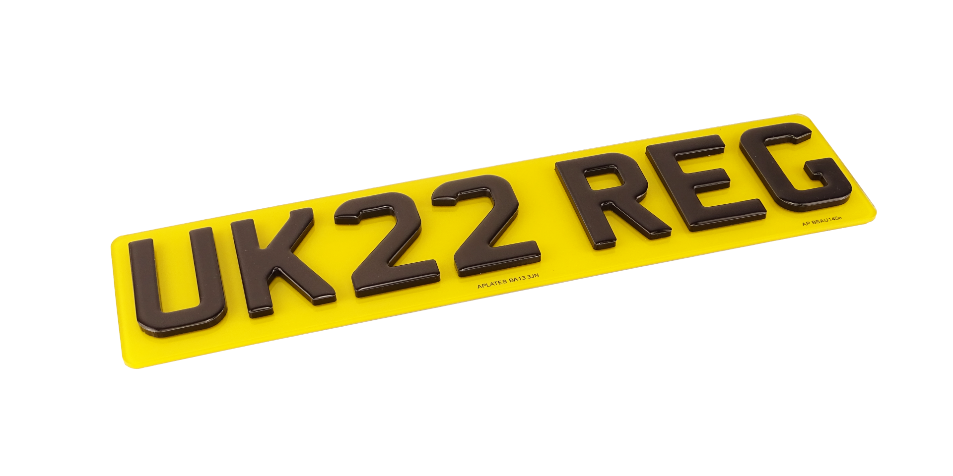 4D Gel Number Plates - 5mm Acrylic + Gel Topping